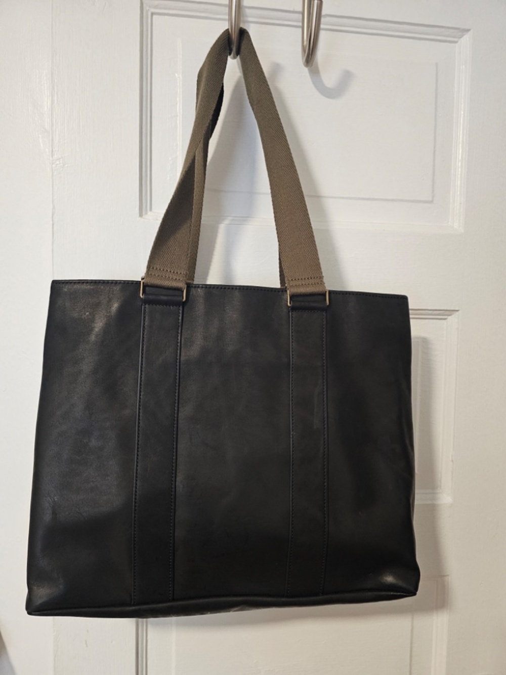 FEED Black Leather Tote - Picture 2 of 5